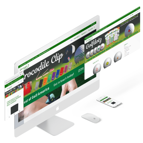 Perspective PSD Mockup - Golf America web